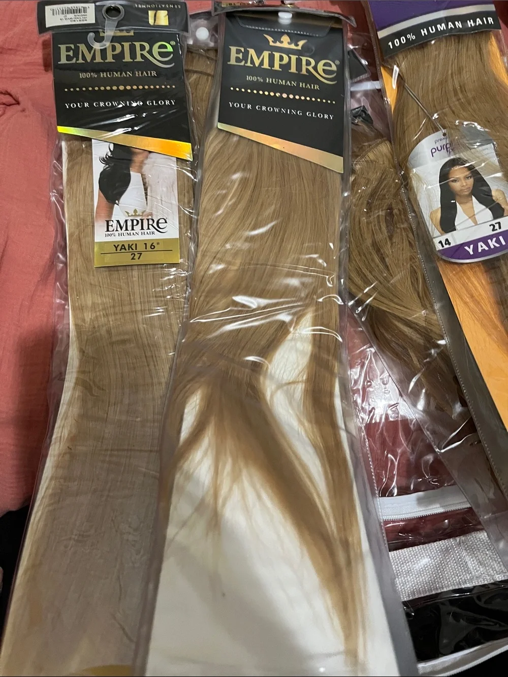 Blonde Clip-In Hair Extensions - Light Brown / Honey Blonde